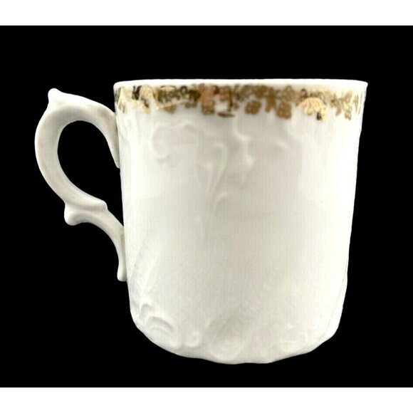 Vintage Buster Brown Child's Porcelain Cup Mug Advertisement Gold Trim 2.75" Hig - Picture 2 of 8